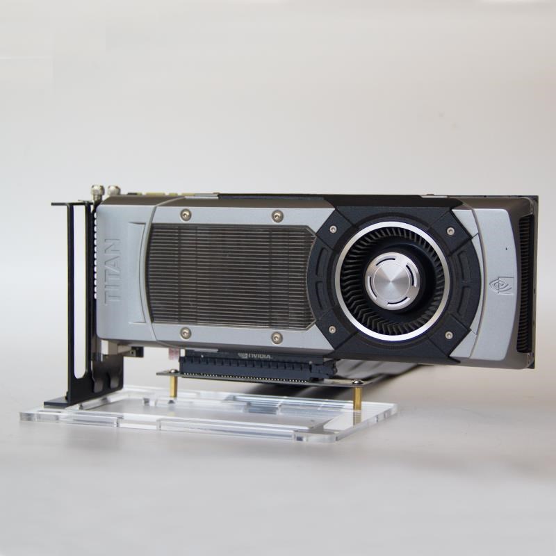 12cm风扇位转接显卡支架机箱台式机竖装显卡散热支架PCIE4090