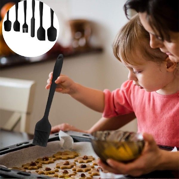 极速Kitchen Spatula Set BPA Free Silicone Scrapers Spoon