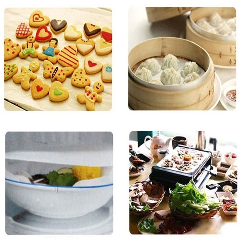 Round Non-Stick Baking Paper Parchment Liners Oven And Elect