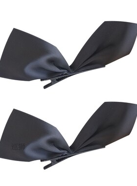 Half piece bow hairpin girl's black clip net, red style, thr