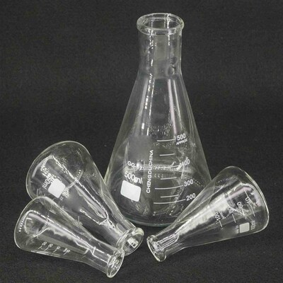 Glass Conical Erlenmeyer Flask 50/100/150/200/250/300/500/10