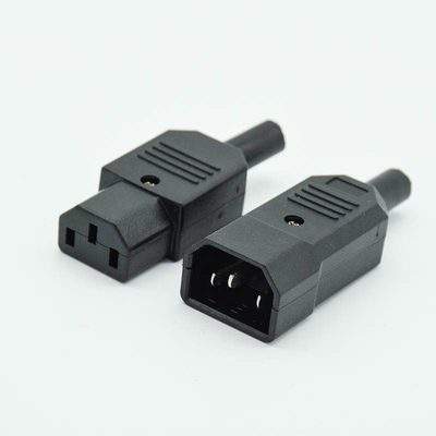 新品IEC Straight Cable Plug Connector C13 C14  10A 250V Blac