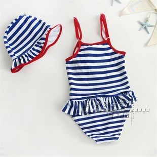 泳装 韩国女童公主连体裙式 婴幼儿小宝宝温泉 儿童泳衣 2021新款