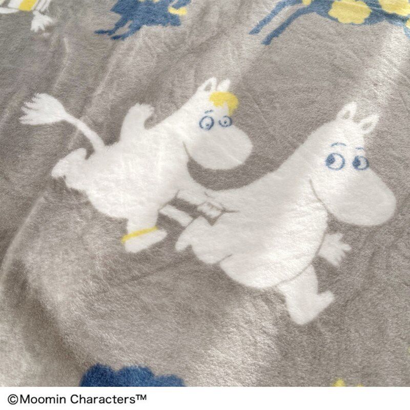 Moomin珊瑚绒四季通用小毯子办公室午休毯披肩 宝宝小毛毯 抱枕