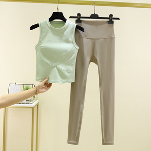 高颜值瑜伽服套装女2023新款高级感普拉提时尚运动健身服秋冬