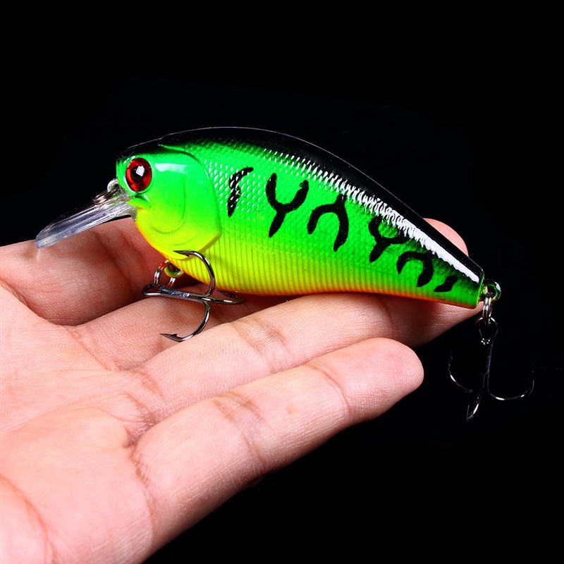 网红HENGJIA 1pcs 8.5cm 15g Rattling Shallow Diving Crankbait