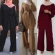 39;s lace 新品 pants wide fashion Muslim simple Women& leg