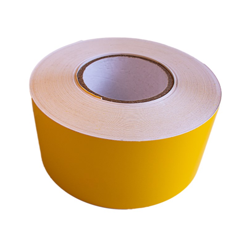 彩色PVC管道标签黄色蓝色红色绿色黑色白色不干胶条码机标签