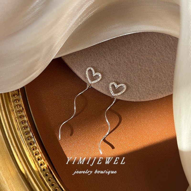 「爱的乌托邦」爱心流苏长款蚊香盘耳夹无耳洞耳饰女甜美气质耳线,饰品/流行首饰/时尚饰品新,耳夹,淘宝优惠券,粉丝福利购,淘宝优惠卷