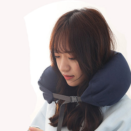 头枕办公室睡觉神器颈枕车上旅行u型枕带帽子脖子靠枕u枕坐车午睡