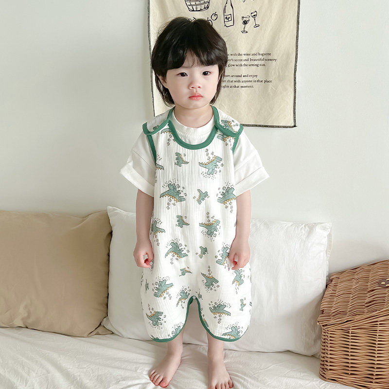 宝宝睡觉护肚子神器防踢被婴儿纱布肚兜儿童护肚围夏季薄款防着凉