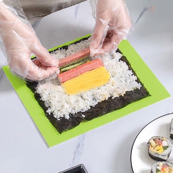 sIY Silicone Surhi RolleD MatAs Washable Reusable Sushi Roll 办公设备/耗材/相关服务 胶卷 原图主图