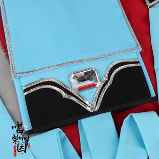 戏曲舞台古装京越剧盔帽小生帽员外家丁公孙策R黑色高方巾贫生巾