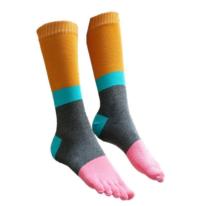 4双秋冬款e五指堆堆袜女中高筒趾袜全棉脚趾学院风长筒分趾袜,女士内衣/男士内衣/家居服,长筒袜,淘宝优惠券,粉丝福利购,淘宝优惠卷