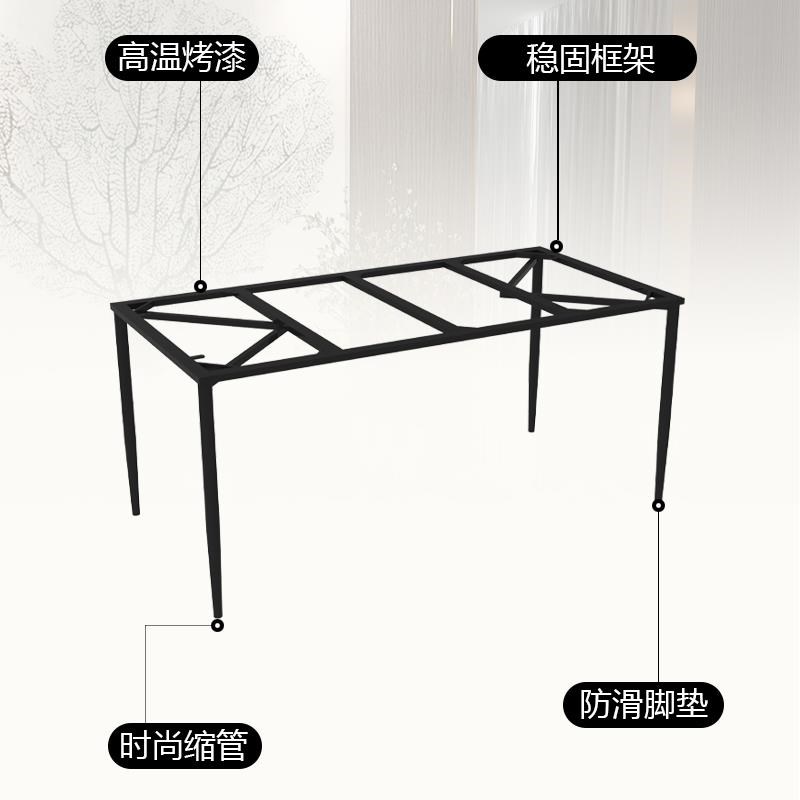 铁艺不锈钢桌腿支架大理石餐桌脚办公桌架子茶几脚电脑桌子脚定制