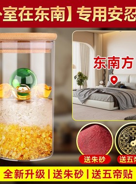 卧室在东南专用安忍水瓶子摆件2024安仁水玻璃瓶铜钱材料配件现货