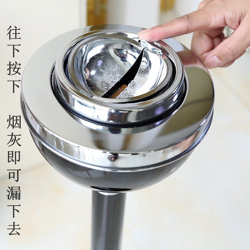 创意落地式烟灰缸客厅带盖个性时尚电梯口卫生间酒店大号立式烟缸