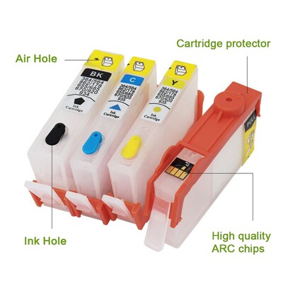 685 Cartridge  HP 685 Refillable Ink Cartridges With Permane