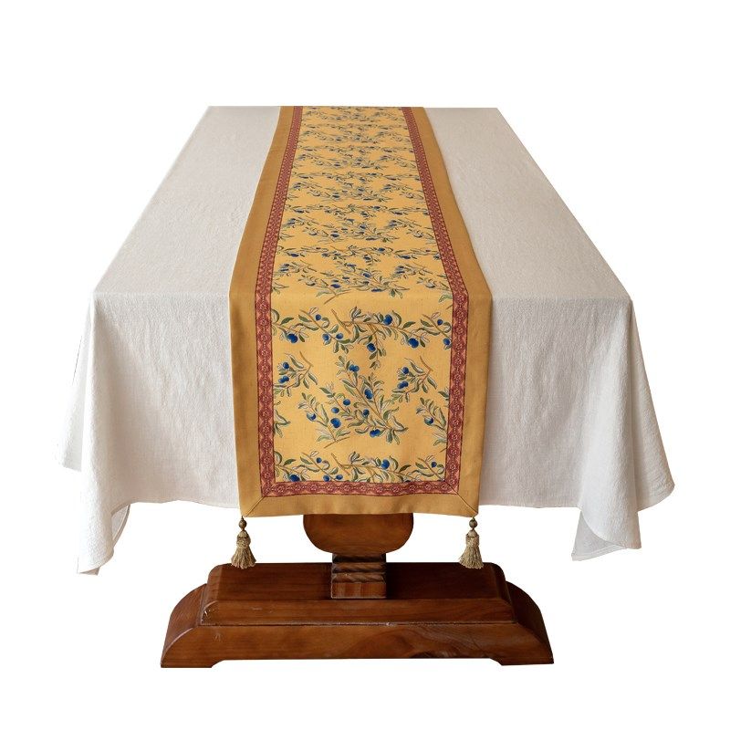 亚麻桌旗防水茶几台布美式电视柜桌布南法式田园风茶旗斗柜布床旗,居家布艺,桌旗,淘宝优惠券,粉丝福利购,淘宝优惠卷