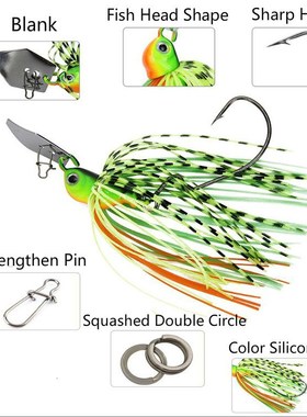 Chatterbait Fishing Lures 2019 Weights10-14g Fishing Tackle