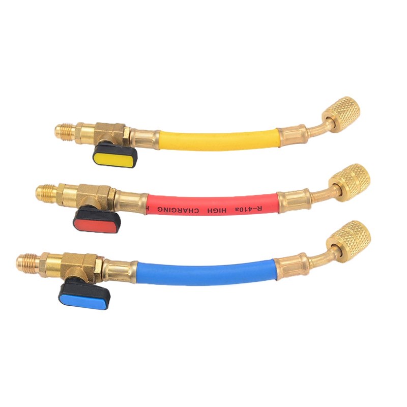 3pcs Practical R134a R410a Manifold Gauge Set A/C Air Condit