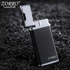 速发火机个性佐罗zorro防风充气创意气体纯铜蓝标zk5超薄潮火焰