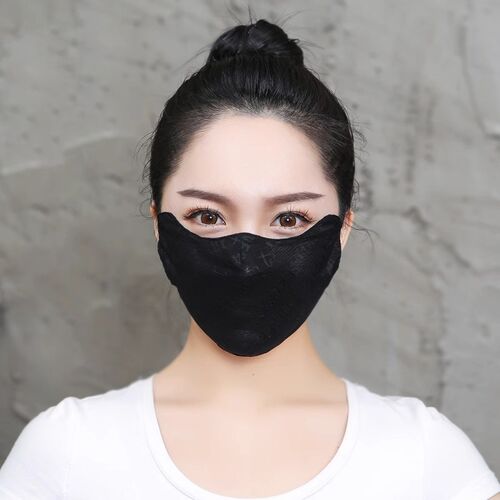 夏季薄纱口罩网纱防晒女高颜值透气时尚好看的女士2024新款可水洗