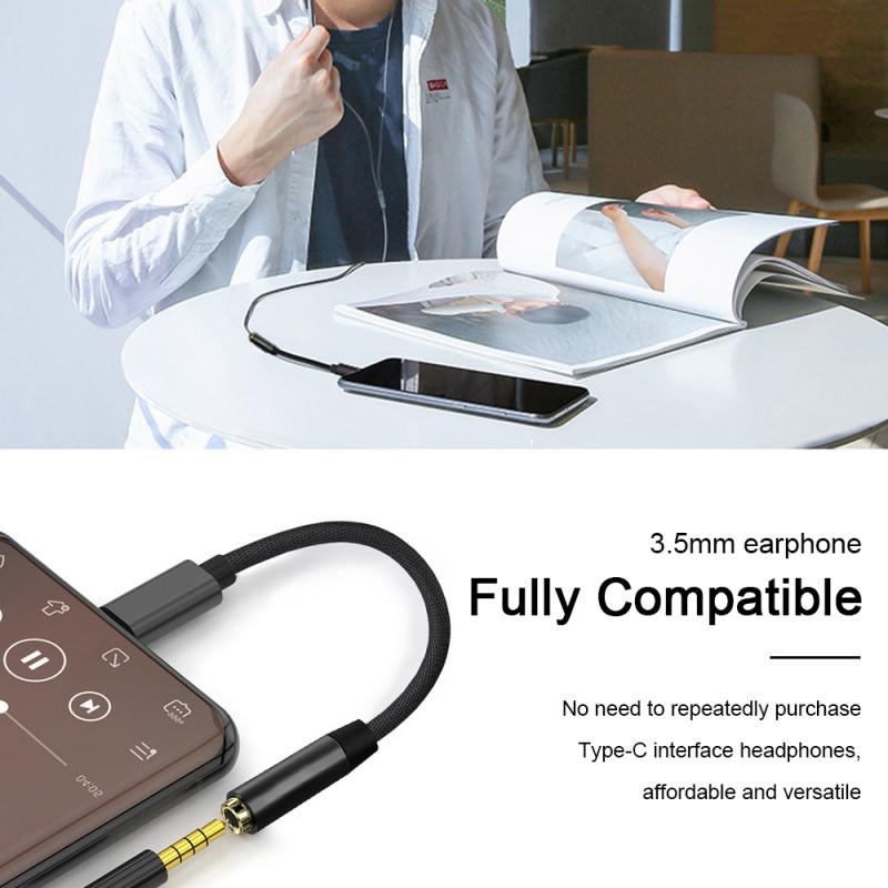Adapter Cable Type-C Digital Audio Adapter Cable 3.5mm Headp