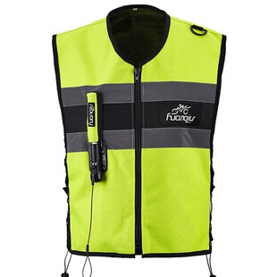 新款摩托车机车气囊背心赛车安全装备服骑行充气防摔智能反光马甲