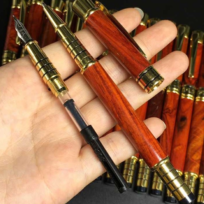 酸枝笔杆笔实木圆珠笔钢笔z两用红木文房笔收藏商务礼品定制