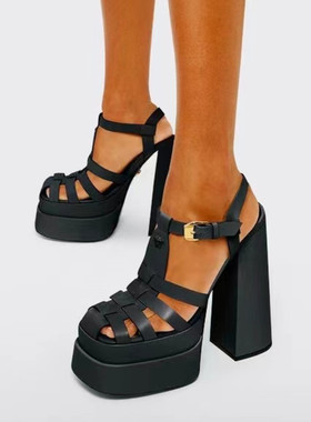 热销2022 Summer New Super High Heel Platform Ladies Sandals