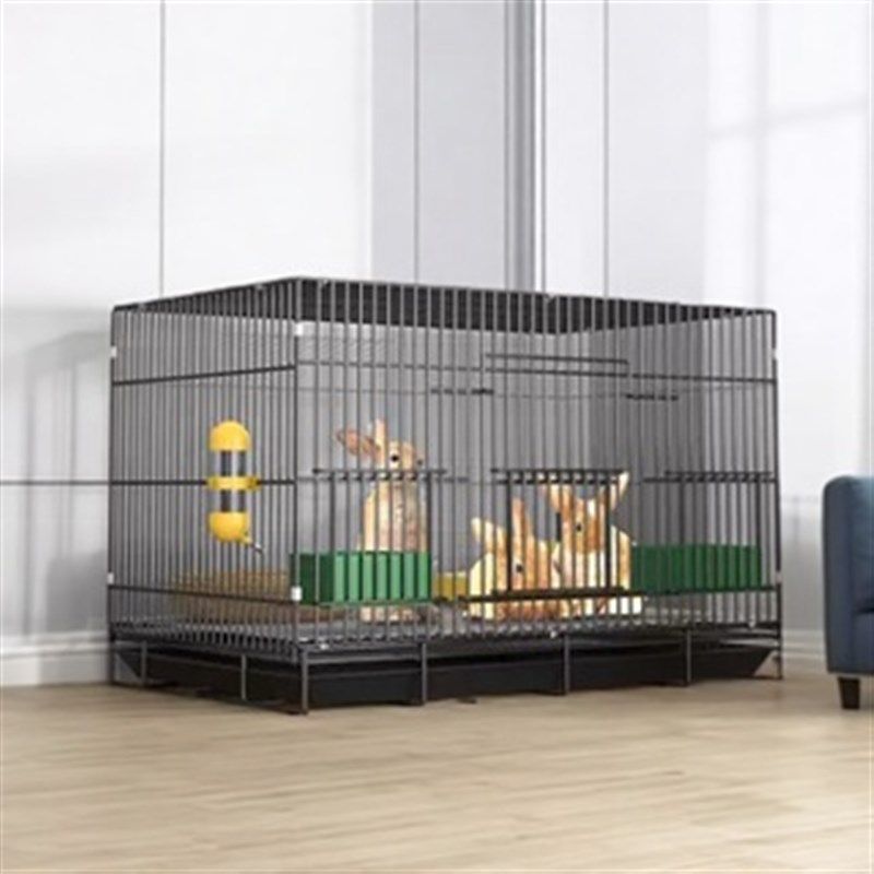 加密兔笼子折叠款小宠笼具室内家用带粪盘金属宠物笼便捷携兔窝笼,宠物/宠物食品及用品,兔兔专用窝,淘宝优惠券,粉丝福利购,淘宝优惠卷