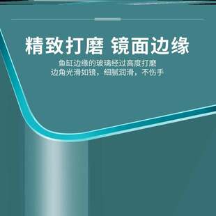 极速鱼缸客厅小型带氧气泵家用精致观赏虾缸小水族箱过滤器免换水