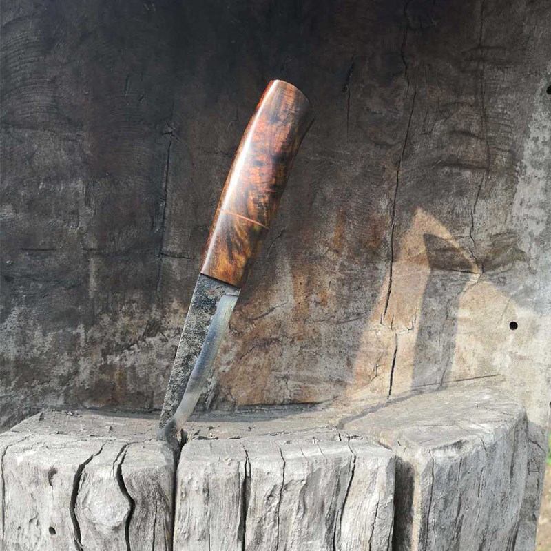 保真速发晌e午小北欧直刀刀坯半成品刀坯碳钢52100高硬度BC户外刀