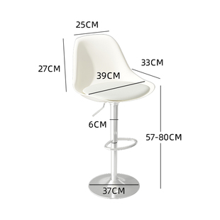 吧台椅家用升降高靠背椅子高脚凳现代简约旋转U凳子压克力吧 新品