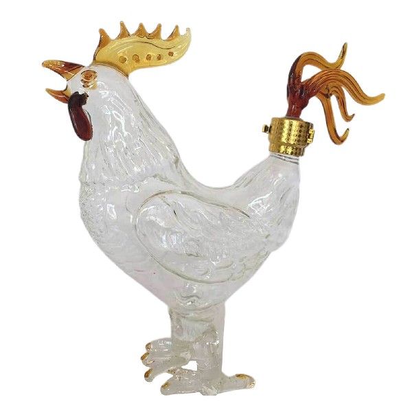 推荐750ml Liquor Decanters for Rum Tequila Novelty Rooster