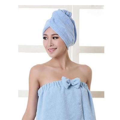 跨境新款1pcs Microfibepr Bath Towel Quick Dry Twist Hair Lad