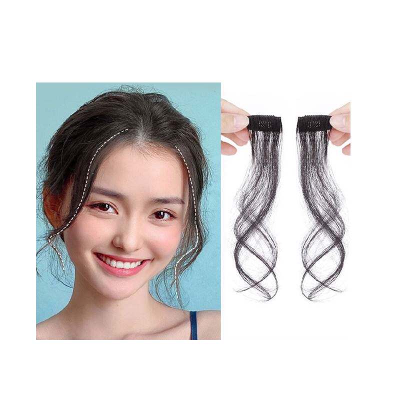 八字浏海夹浏海假发女外八浏海假浏海八式发际线假发y贴两侧龙须