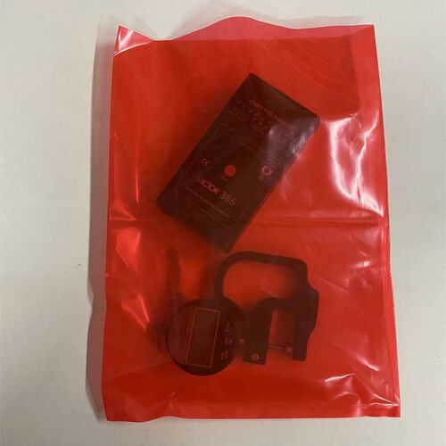 现货pE高压红色平口袋22t*32加厚彩色塑料袋分类袋五金汽配包装袋