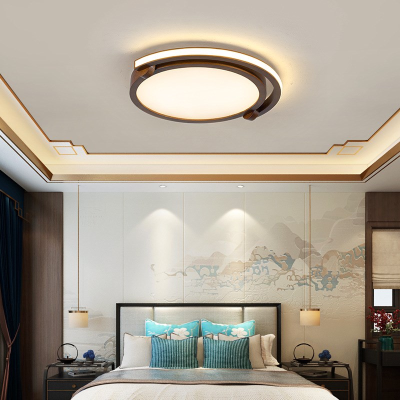 主卧室餐厅led灯具简约现代x客厅灯 新中式创意耳机房间吸顶灯