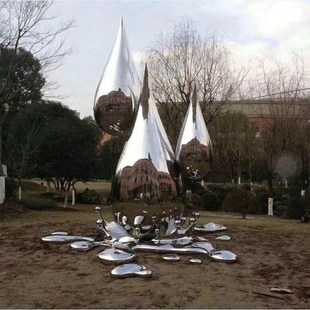 户外大型不锈钢雕塑城市广场公园校园户外景观雕塑地标性园林雕塑