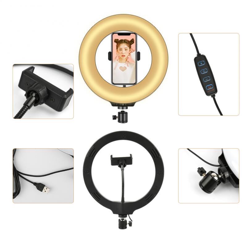 2020 6/10 Inch Live Heart-Shaped Circular Arc Fill Light USB