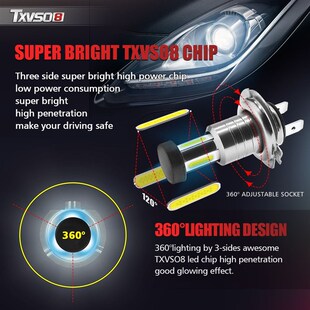 2020 M7X CAR LED BLB Headlights H7 200W 40000LM Light Bulbs
