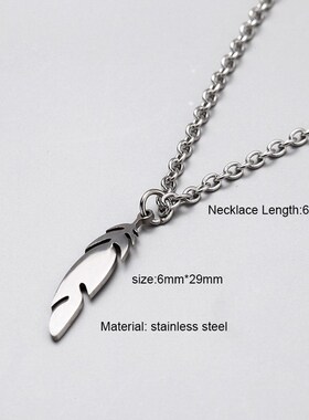 小众高货Men Necklace Stainless steel Necklace Women Men Simp