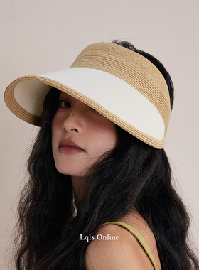 日系奢定丨轻巧设计便携空顶帽子女夏季大檐可调节防晒草帽遮阳帽