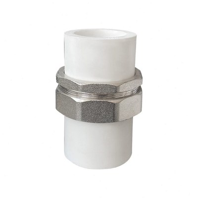 PPR水管大号外丝直接内丝活接头配件7590J110双头热熔3寸4寸铁活