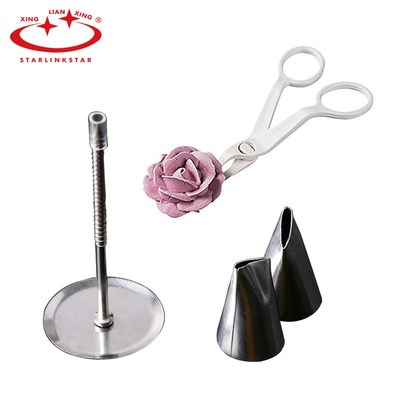 1 Set Fondant Cake Decorating Set 1 Cake Flower Stand Nail 2