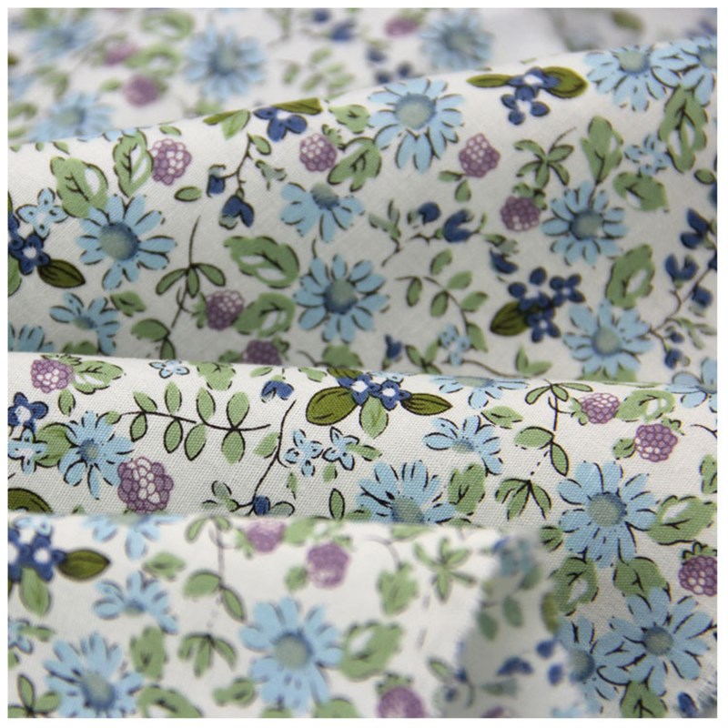 全棉府绸印花棉布 小碎花纯棉布料G 女装连衣裙童装印花面料