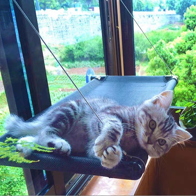 猫吊床挂b式挂床挂篮猫窝猫咪窗户秋千吸盘式挂窝窗台玻璃宠物用