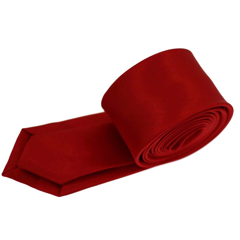 速发Men Wedding Party Red Polyester Silk Leisure Tie Necktie